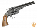 Пневматический револьвер ASG Schofield-6 aging black пулевой